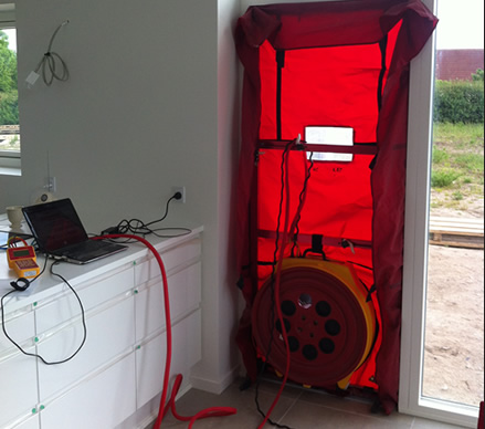 Blowerdoor test